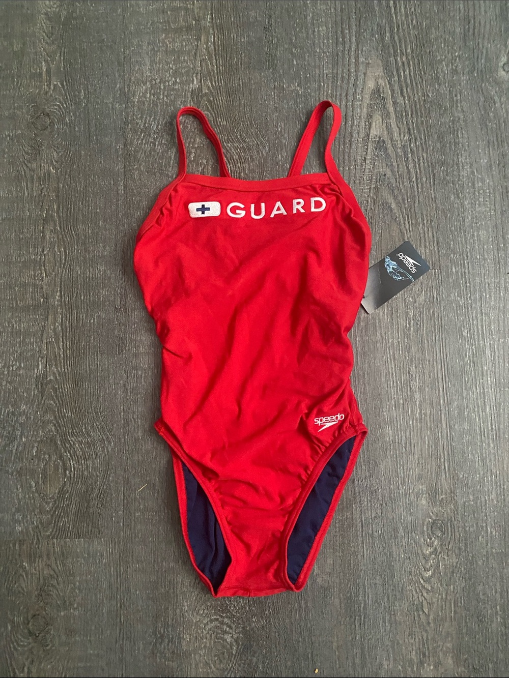 Speedo Red Lifeguard One-Piece Swimsuit